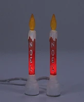 Department 56 Blow Mold Candle Set of 2 Village Accessory