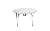 Slickblue 48-Inch Round Folding Utility Table for Outdoor Use