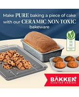 Bakken 8-Piece Stackable Bakeware Set - Ceramic Non-Stick Coating, Baking Sheets, Assorted Baking Pans, Ptfe, Pfoa & Pfos Free