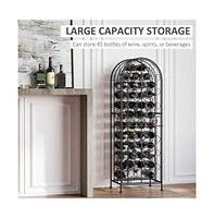 Slickblue Stylish Wine Rack Cabinet for Efficient Storage and Display of Bottles and Glassware