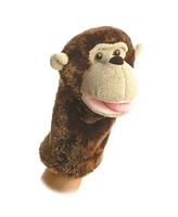 Aurora Medium Montgomery Hand Puppet Interactive Plush Toy Brown 10"