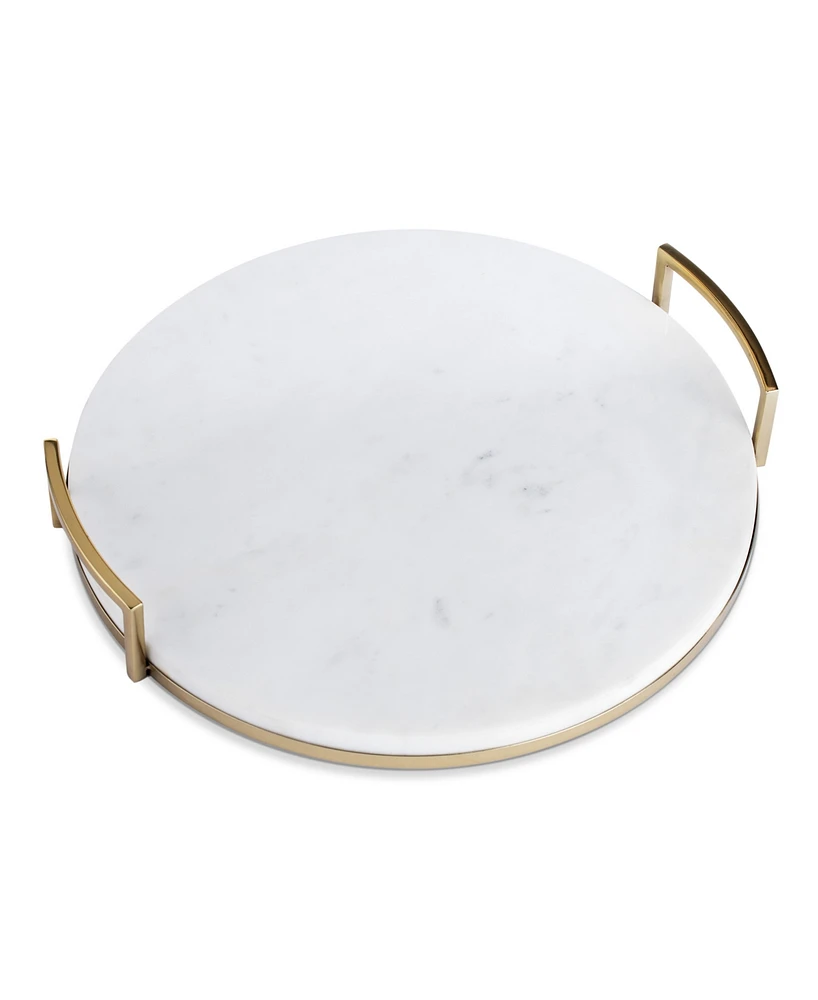 Thirstystone Round Marble Tray with Handles