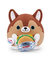 Snackles Large Wolf and Sonic Burger Soft Plush Toy