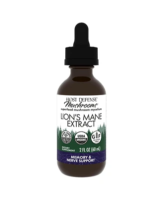 Host Defense Lion's Mane Extract - Brain Health Support Supplement - Mushroom Supplement to Support Focus & Memory Function