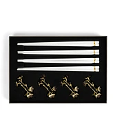 Michael Aram Cherry Blossom Chopsticks and Stand Set