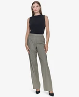 Halston Women's Mid-Rise Straight-Leg Pants