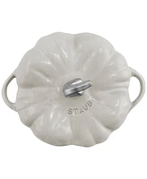 Staub Enameled Cast Iron 3.5 Qt. White Truffle Pumpkin Cocotte