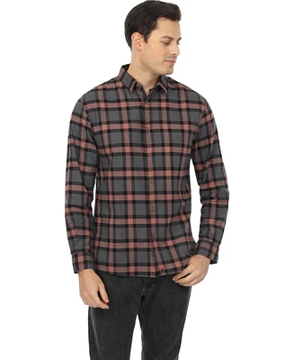 Vustra Men's Ascent Plaid Light Flannel Shirt