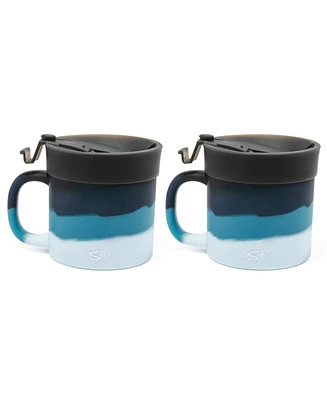 Coffee Mug w/ Lid: 16oz: 2 pk - Moon Beam