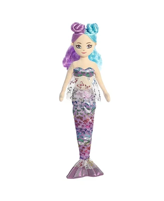 Aurora Large Flutter Fashion Sparkles Ophelia Sea Sparkles Enchanting Plush Toy Purple 17.5"