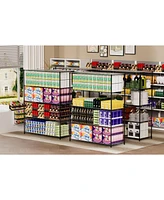 Slickblue 5-Tier Heavy-Duty Adjustable Shelving and Racking System with Wheels