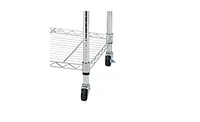 Slickblue 5-Tier Nsf Heavy Duty Adjustable Storage Metal Rack with Wheels & Shelf Liners