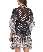 Bleu by Rod Beattie Women's Sheer Caftan Cover-Up