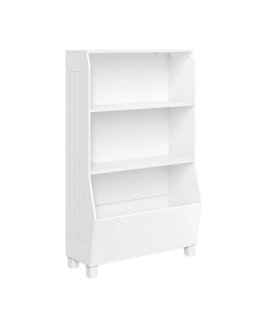 Kids Bookcase with Toy Organizer