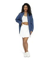 Belle & Bloom Women's Into Him Oversized Denim Shirt