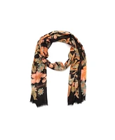 Coach Women's Bad Taste Floral Printed Oblong Scarf