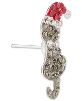 Crystal Santa Hat Cat Stud Earrings, Exclusively at Macy's