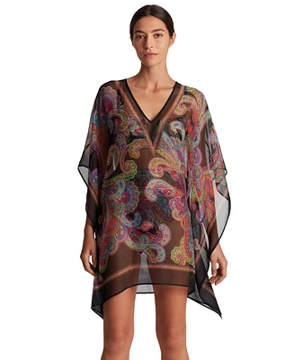 Lauren Ralph Women's Parder Poncho Swim Cover-Up