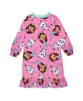 Gabby's Dollhouse Toddler Girls Long Sleeve Dorm Pajama