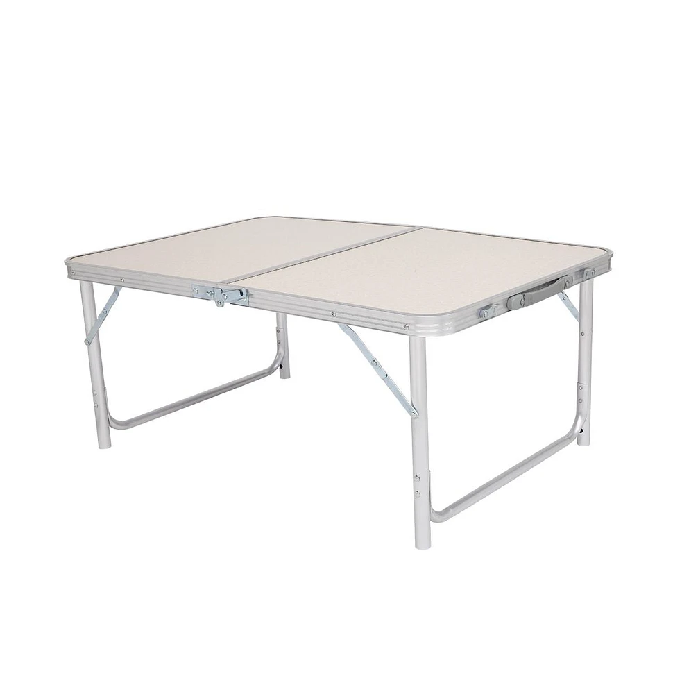 Slickblue Home Use Aluminum Alloy Folding Table – White