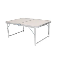 Slickblue Home Use Aluminum Alloy Folding Table – White