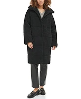 Levi's Women's Long Sherpa Snap-Closure Teddy Coat