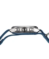 Balmain Men's Swiss Chronograph Madrigal Dark Striped Nato Strap Watch 42mm