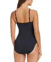 Bleu by Rod Beattie Women's Ring Me Up Ruched One-Piece Swimsuit