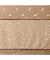 The Peanutshell Crib Bedding Set for Baby Boys and for Baby Girls, Boho Celestial, 3 Pieces