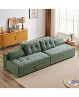 Simplie Fun Modular Corduroy Sofa with Ample Storage and Customizable Design