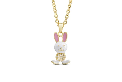 Lily Nily Girls Cz Bunny Rabbit Necklace