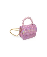 Tiny Treats + Zomi Gems Girls Mini Glam Quilted Pearl Handle Purse