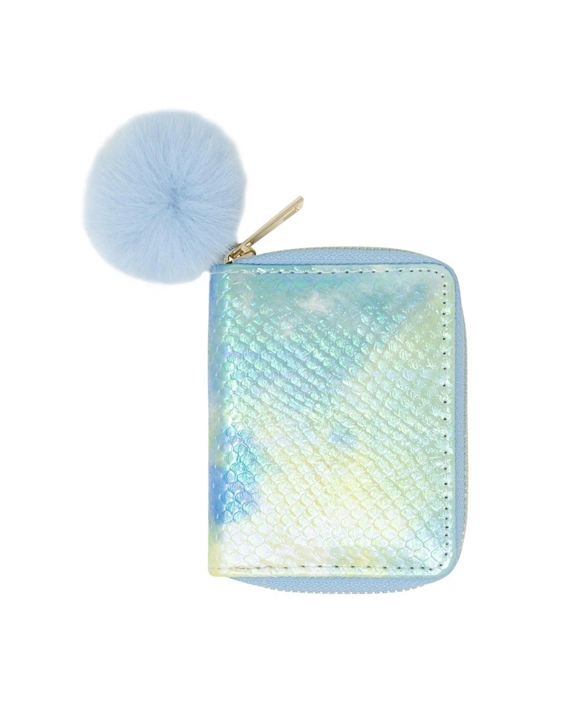 Tiny Treats + Zomi Gems Girls Shiny Tie Dye Mermaid Scale Wallet