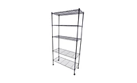 Slickblue 5-Layer Chrome Plated Iron Shelf with 1.5" Nylon Wheels