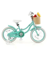 Hongge 16-Inch Kids Bike with Training Wheels and Adjustable Handlebar Seat