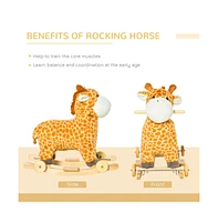 Slickblue Durable Baby Rocking Horse for Children Aged 3 to 6 Years Safe and Fun Ride-On Toy