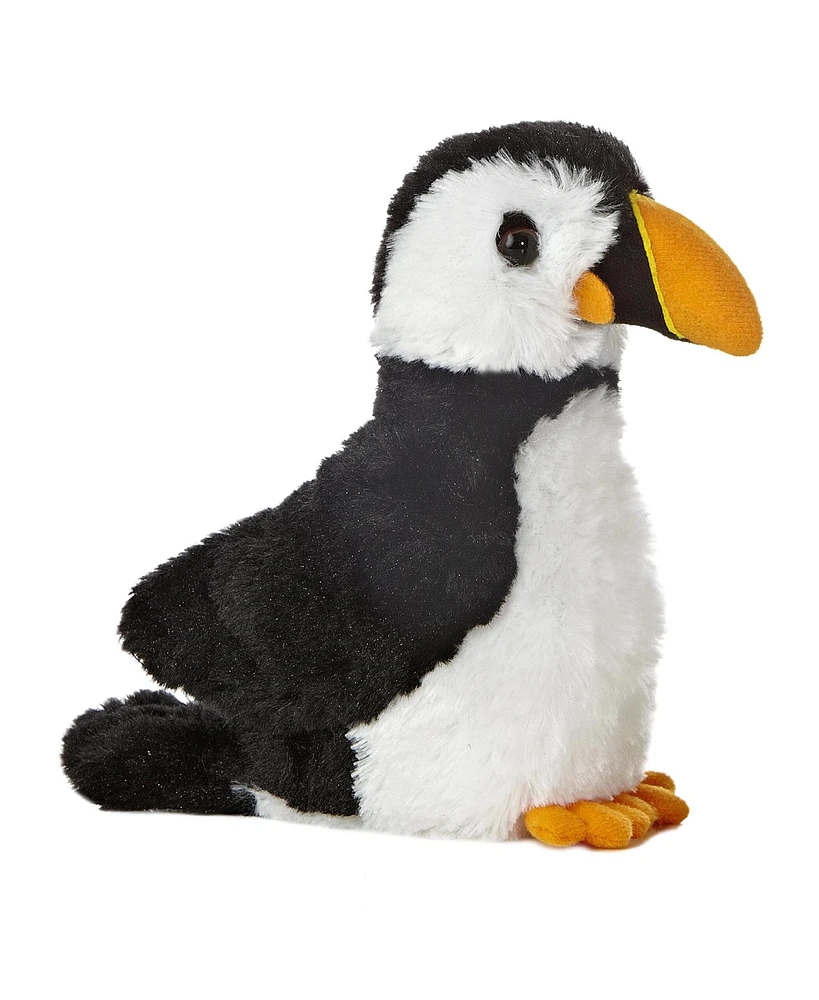 Aurora Small Puffin Mini Flopsie Adorable Plush Toy Black 8"