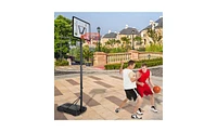 Slickblue Portable Basketball Hoop with Adjustable Height 7ft - 10ft for Outdoor Use – Ideal for Adults & Teenagers