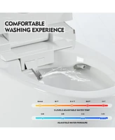 Smart Bidet Toilet with Remote Control and Multiple Adjustable Settings