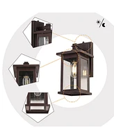 Flynama Wall Sconces 1-Light 12.25-in H Oil-Rubbed Bronze Dark Sky Outdoor Wall Light