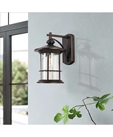 Flynama 1-Light Black Outdoor Wall Sconce (1-Pack)