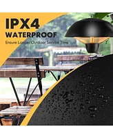 Gymax 1500W Electric Outdoor Hanging Patio Heater w/ IPX4 Waterproof