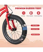 Hongge 16-Inch Kids' Bike with Handbrake, Coaster Brake, and Bell for Ages 4-7