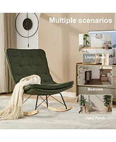 Cozy and Sturdy Rocking Chair with Ergonomic Design
