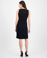 Anne Klein Women's Seam-Detail Sleeveless Shell Dress