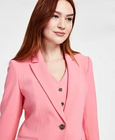 Anne Klein Women's One-Button Peak-Lapel Blazer