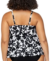 Island Escape Plus Cali Printed Tankini, Exclusively at Macy's