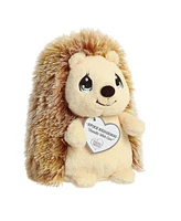 Aurora Small Spike Hedgehog Precious Moments Inspirational Plush Toy Brown 7.5"