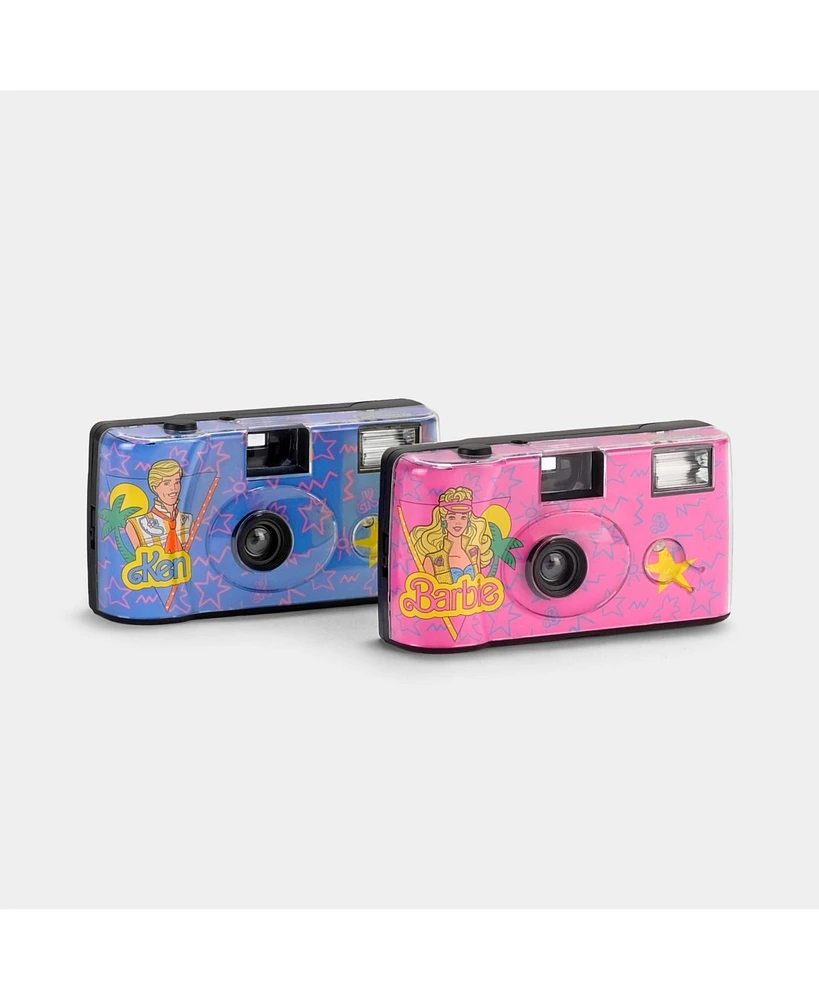 Retrospekt Barbie and Ken Preloaded 35MM Film Simple-Use Cameras (Double Pack)