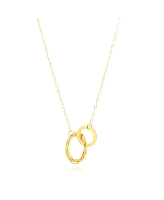 The Lovery Gold Interlocking Infinity Necklace 14K Gold